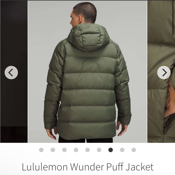 MENS M LULULEMON OLIVE GREEN JACKET - Picture 11 of 13